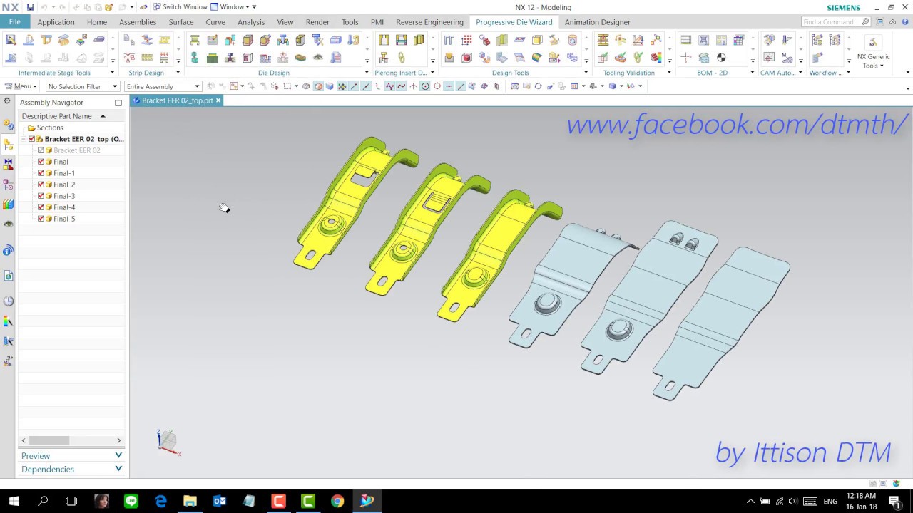 NX12 Progressive Die Design (EP.02)
