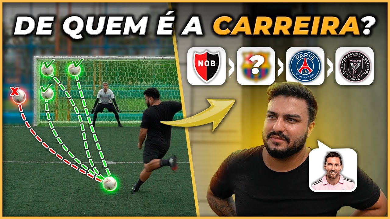 FAÇA O GOL E ADIVINHE O JOGADOR PELA CARREIRA 🔥