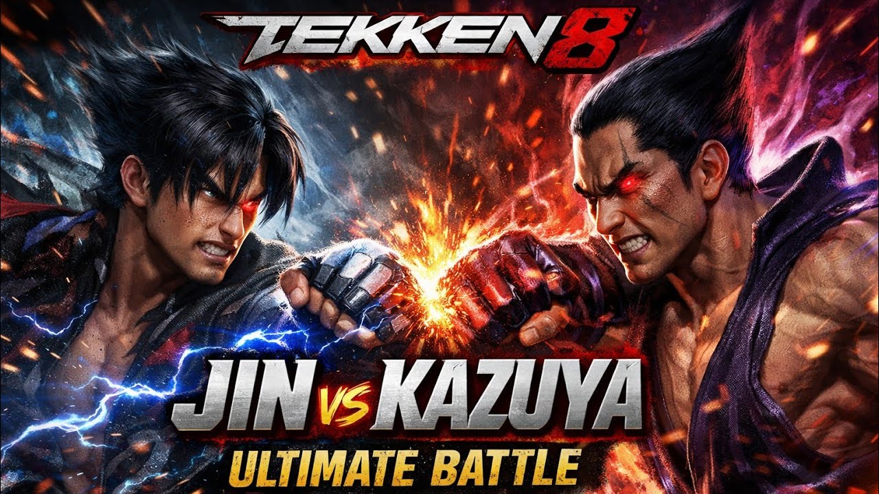 TEKKEN 8 Story Mode – The Final Battle Begins 🔥|  Jin vs Kazuya Ultimate War 4K gameplay part 1