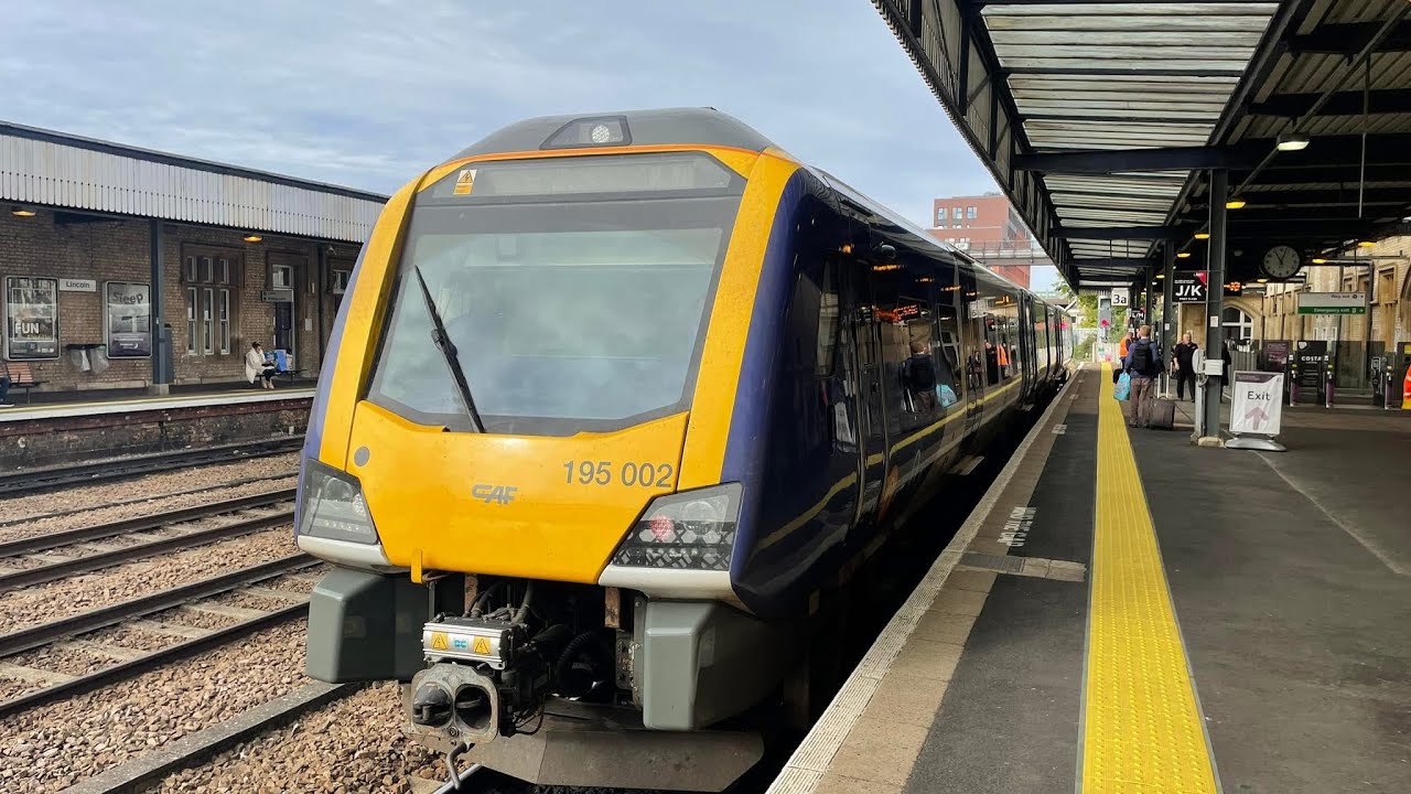 Northern 195 Trains - Lincoln Central to Leeds via Sheffield Rail Ride