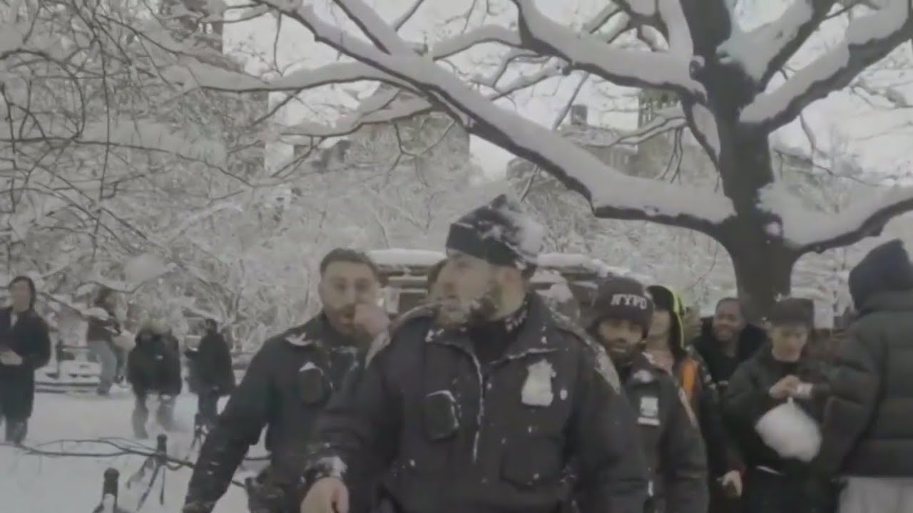 4 wanted for allegedly pelting NYPD officers with snow and ice in NYC park