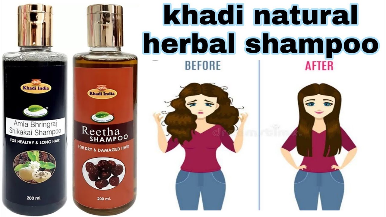 khadi natural herbal Amla Bhringraj Shikakai Shampoo - Reetha Shampoo @MYWORLD2019