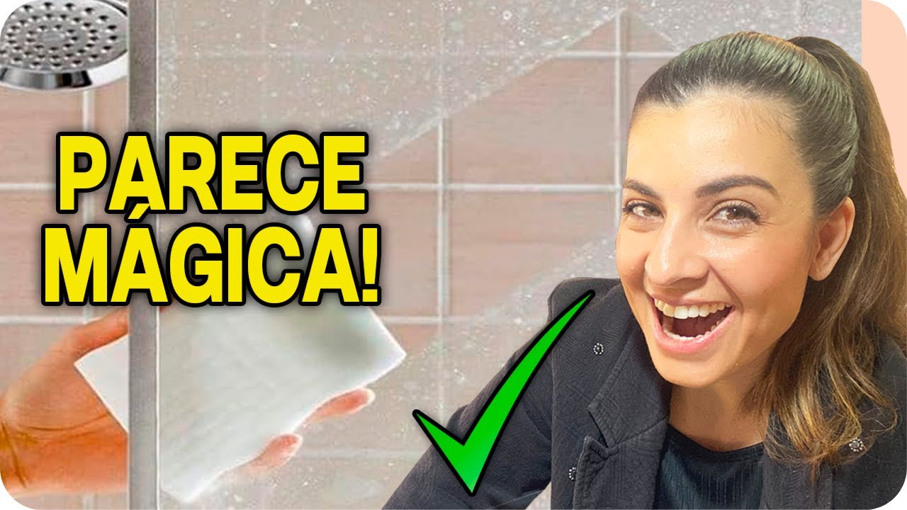 COMO LIMPAR BOX DE BANHEIRO - FEITO MÁGICA! | EXATAMENTE COMO OS AMERICANOS LIMPAM!!