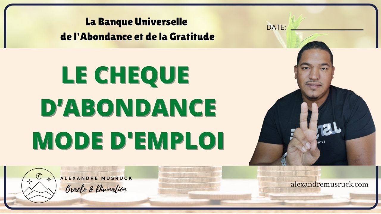 💸Le Ch&egrave;que d'Abondance : Attire la prosp&eacute;rit&eacute; dans ta vie 😮&ccedil;a fonctionne vraiment 🤩#rituelmagique