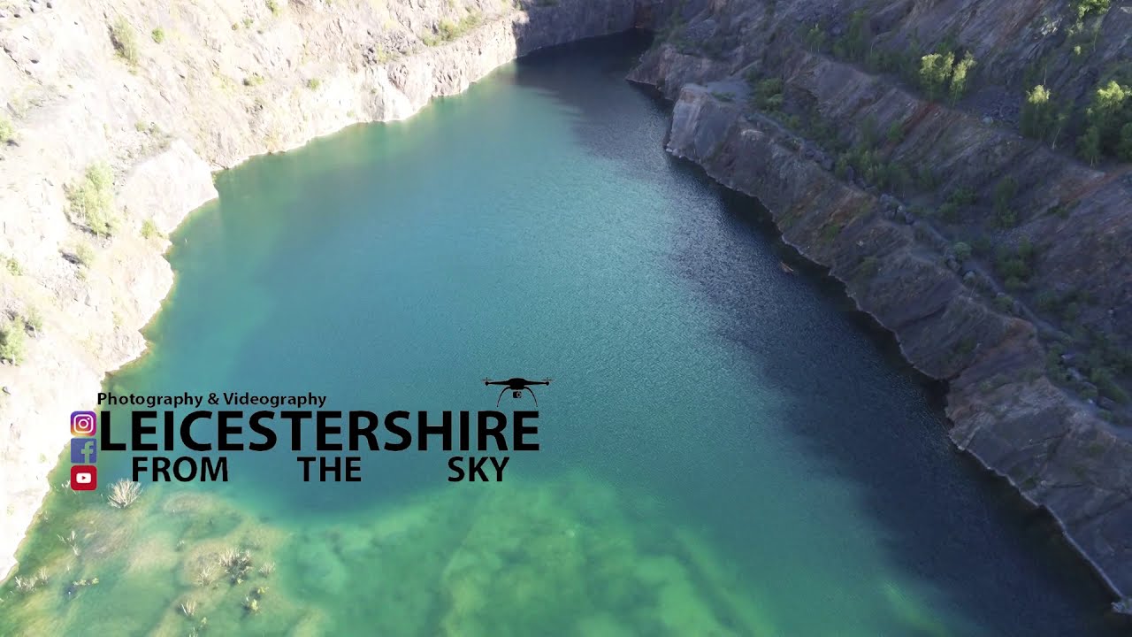 Longcliffe Loughborough Quarry from the air 2019