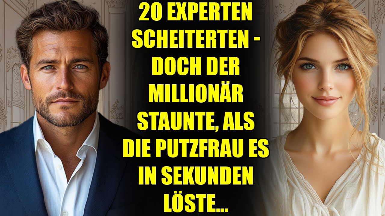20 Experten scheiterten - doch der MILLIONÄR staunte, als die Putzfrau es in Sekunden löste...