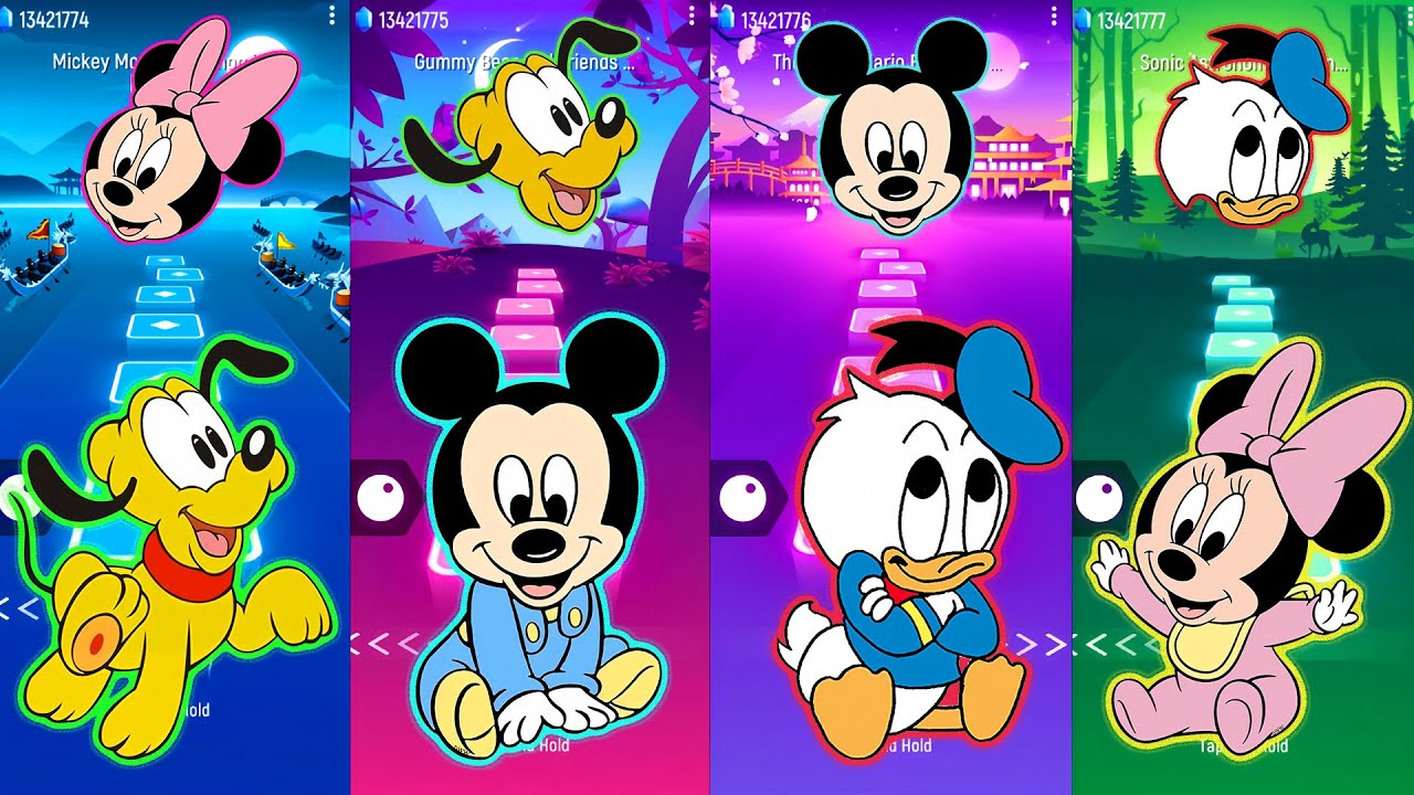 Complete the puzzle for Goofy, Mickey Mouse, Minnie Mouse, Donald Duck | Mickey Mouse