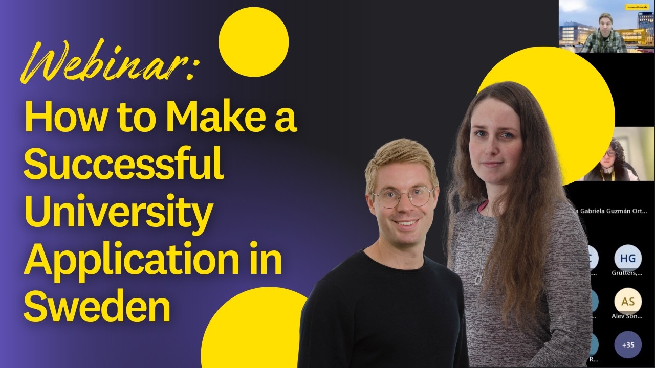 How to Make a Successful University Application in Sweden 🇸🇪 | Step-by-Step Webinar
