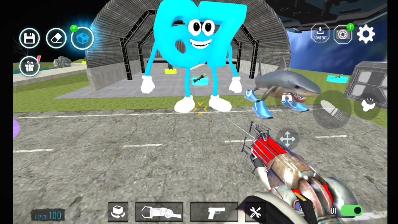 Sandbox in space updated new desidrio moai Roblox hungry sea eater characterschasing nextbots #gmod 