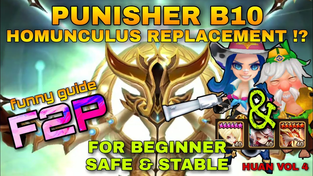 PUNISHER / PUNISHERS CRYPT B10 BEGINNER SAFE TEAM SUMMONERS WAR / SW