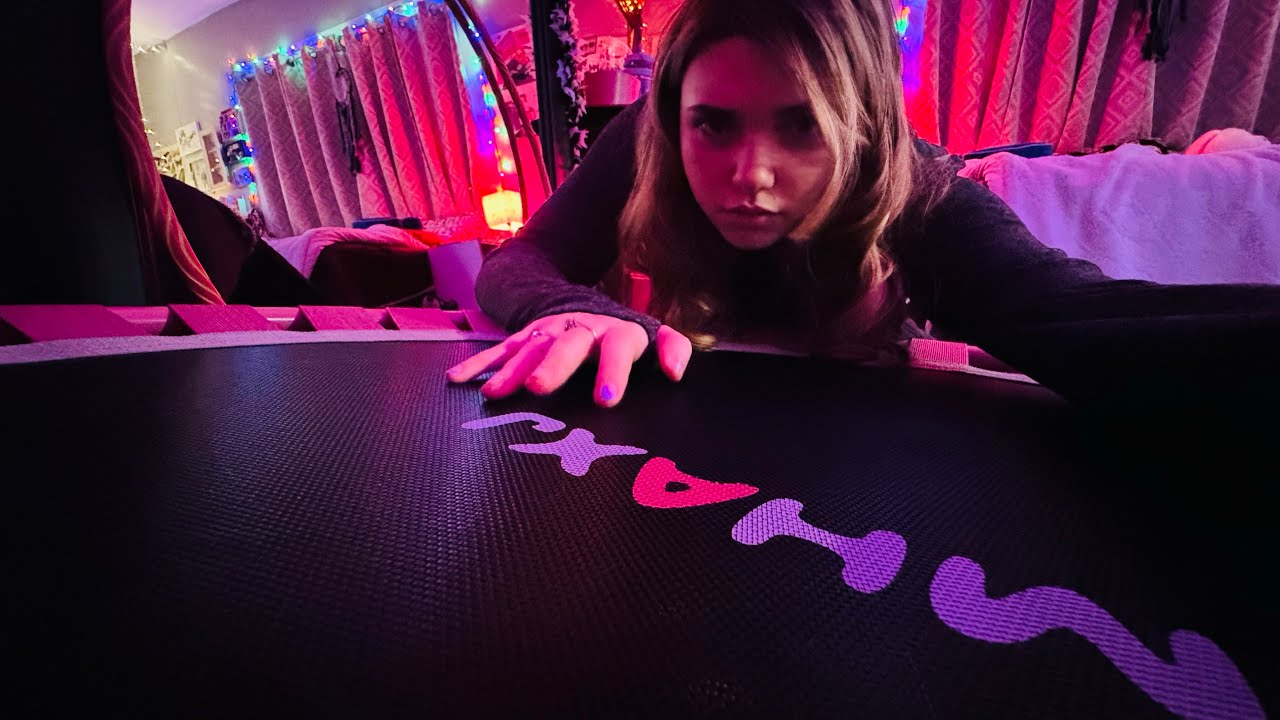 ASMR on my Trampoline .. [Relaxing Background Sounds]
