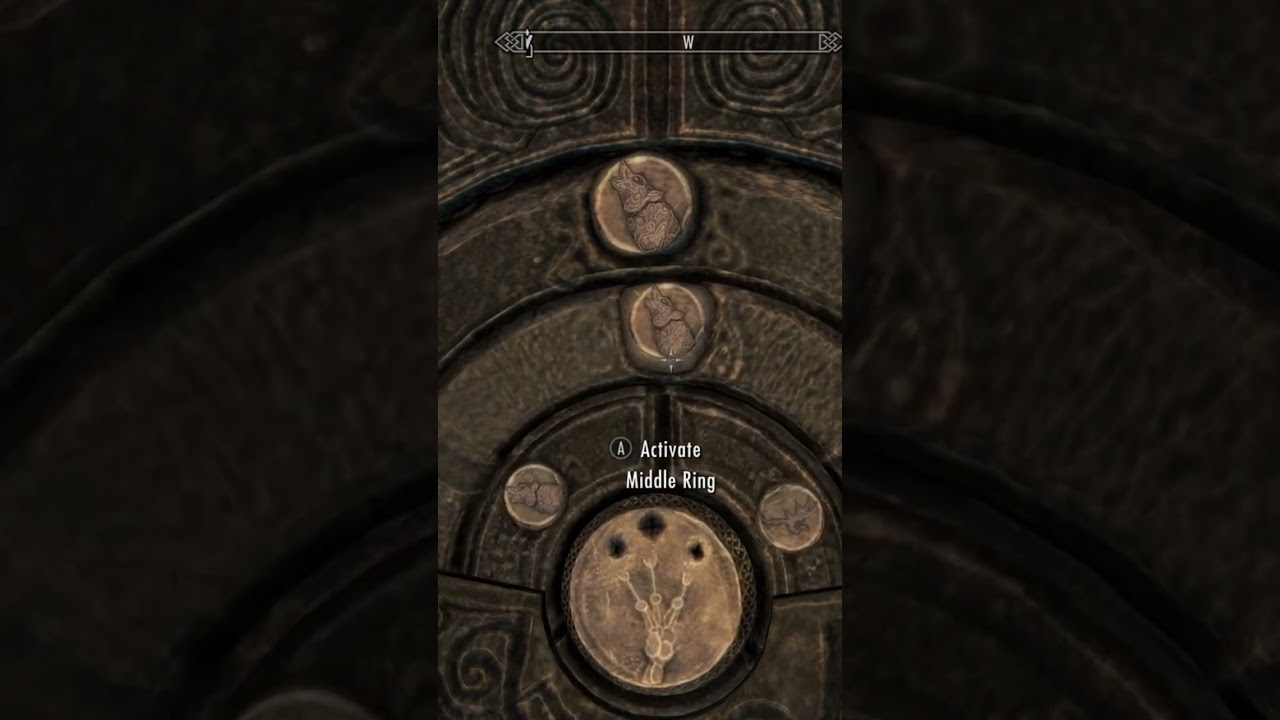 Ruby Dragon Claw Door Puzzle. Skyrim Anniversary Edition #skyrim #shortvideo #xboxseriesx