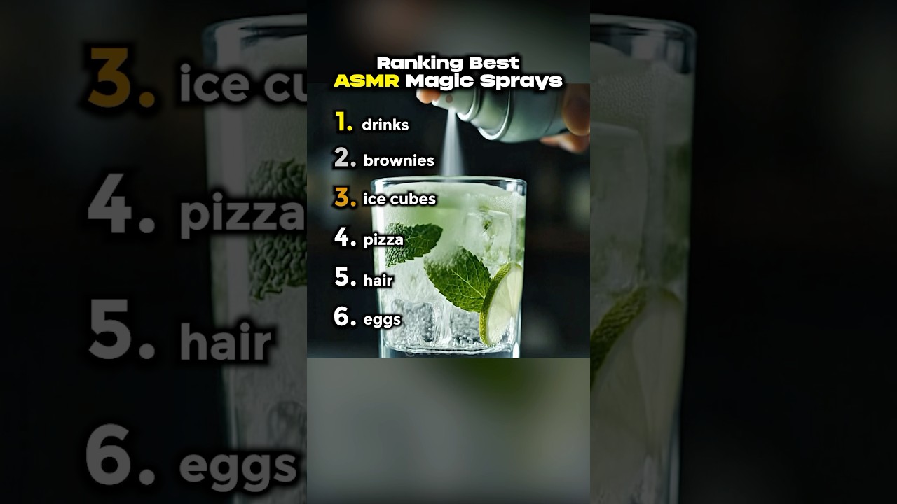 Ranking The Best AI ASMR Magic Spray Cans