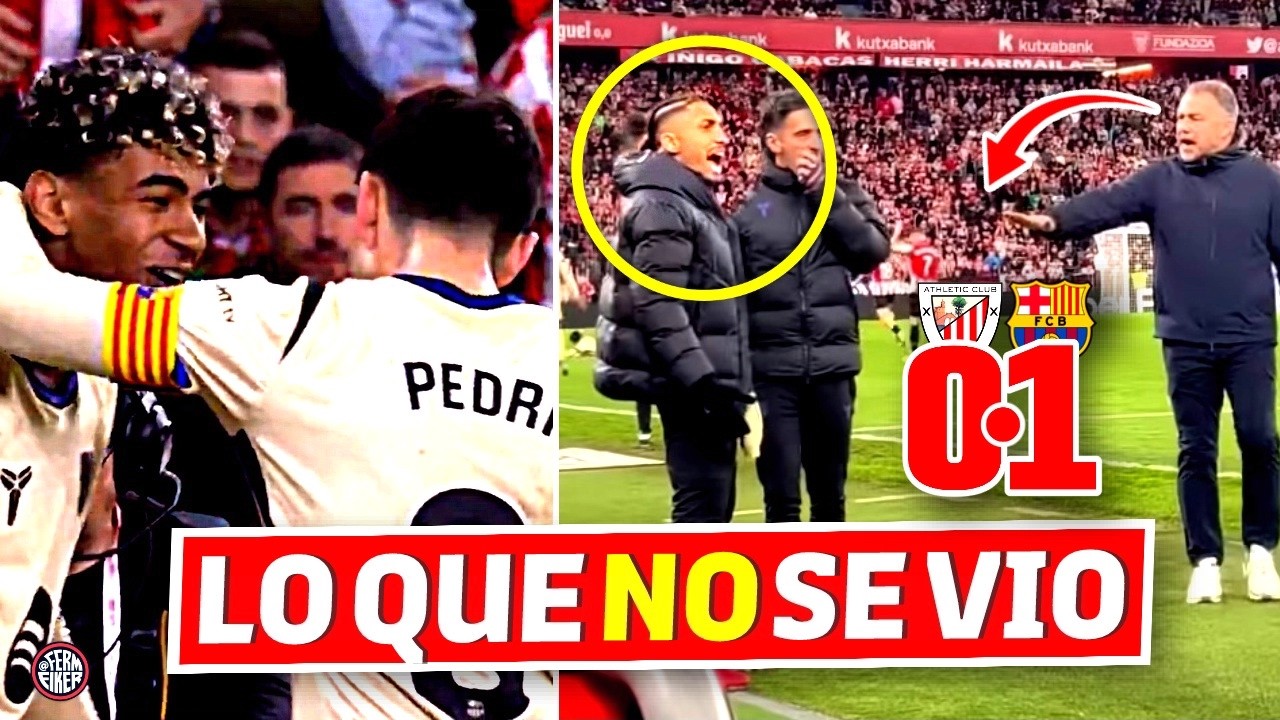 🔥 FLICK tuvo que PARAR a RAPHINHA por ESTO... 🤬 Lo que NO SE VIO del ATHLETIC 0-1 BARÇA ⛔