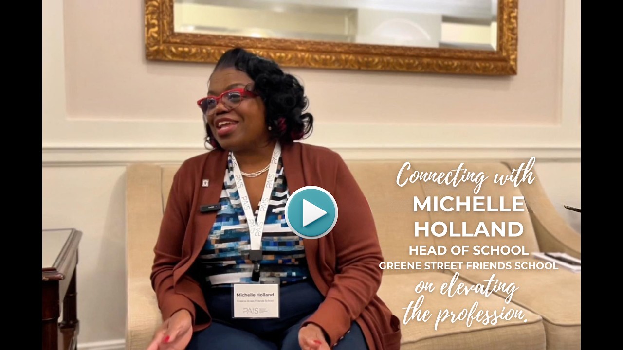 Michelle Holland on elevating the profession, from the PAIS Heads Retreat in Hershey, PA - Dec 2025