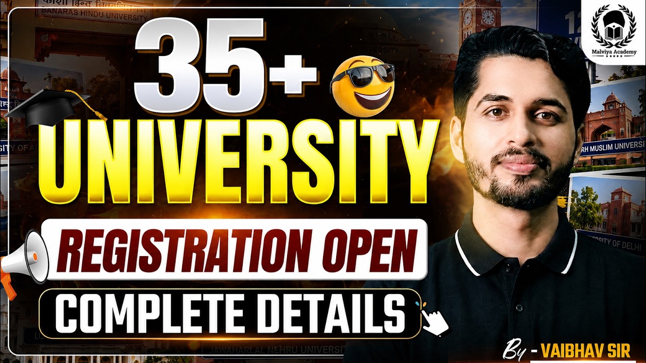 35+ University Registartion Open Now ! Complete Details | CUET UG 2026 Counselling