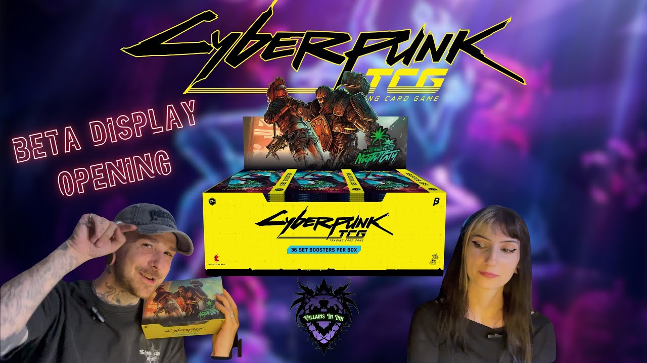 CYBERPUNK TCG WELCOME TO NIGHT CITY BETA DISPLAY OPENING