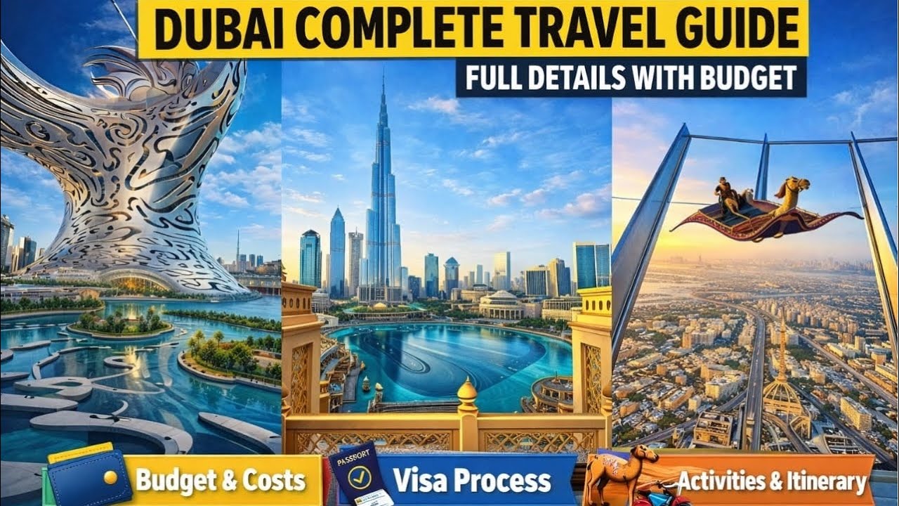 Dubai Complete Travel Guide 2026 | Budget, Visa Process, Do’s & Don'ts, Activities, Itinerary & Cost