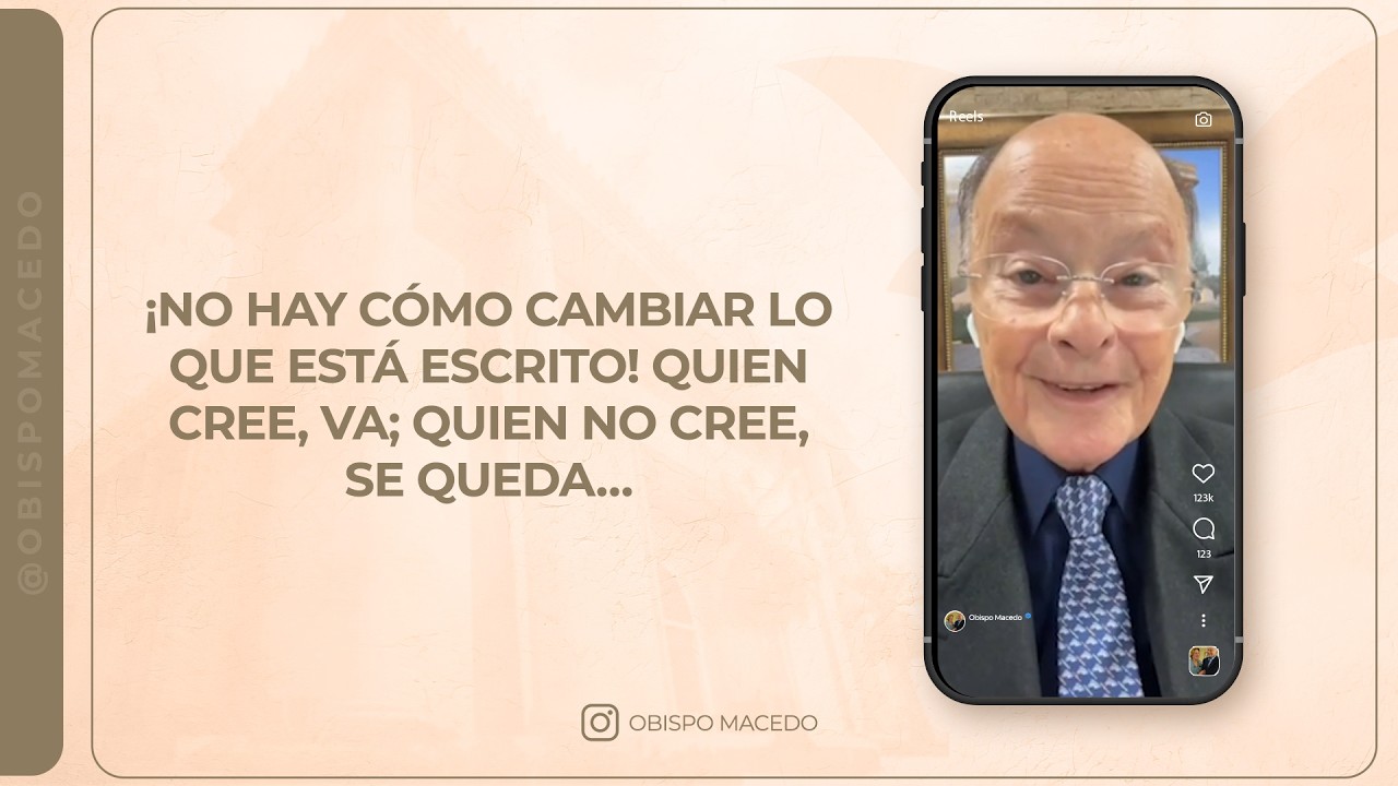 ¡NO HAY CÓMO CAMBIAR LO QUE ESTÁ ESCRITO! QUIEN CREE, VA; QUIEN NO CREE, SE QUEDA…