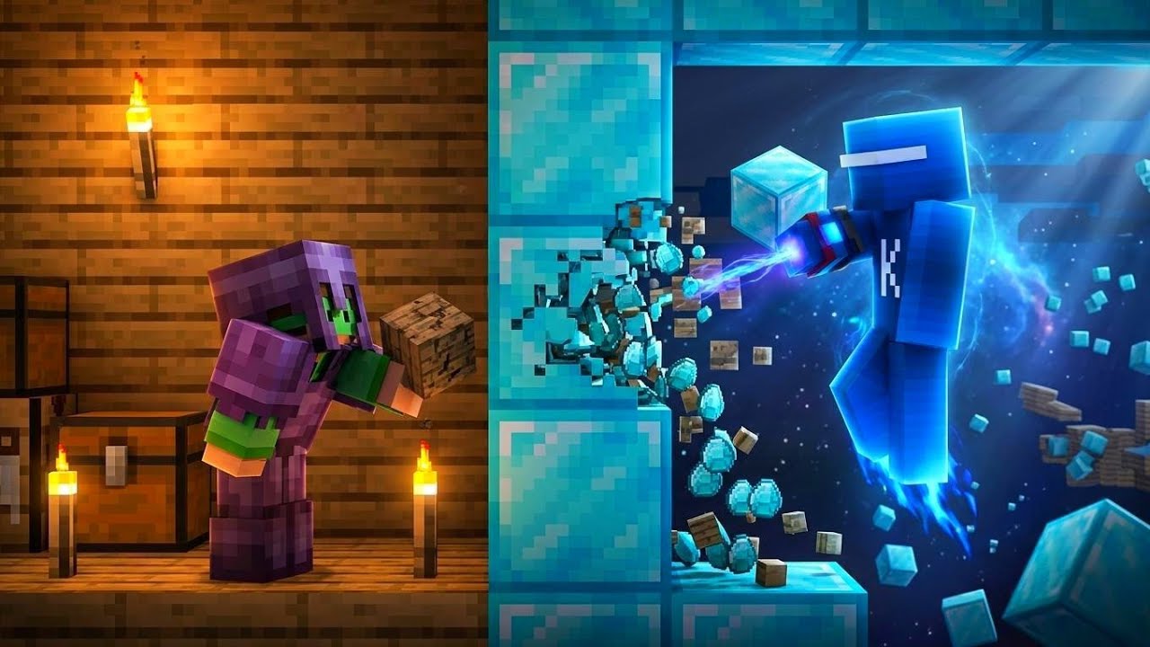 Đại Chiến 100 Giờ X&acirc;y Dựng Trong Minecraft | Minecraft Vietsub