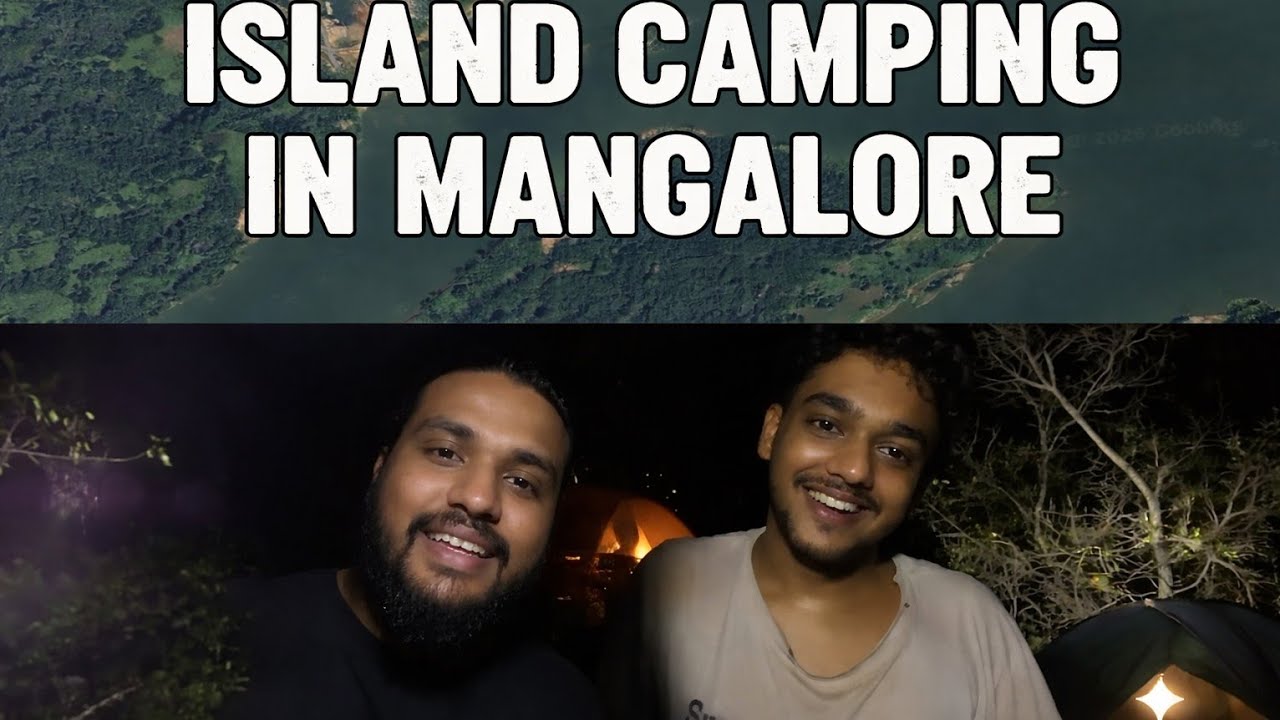 Island camping in Mangalore ⛺🌊 | Peace, fire & family