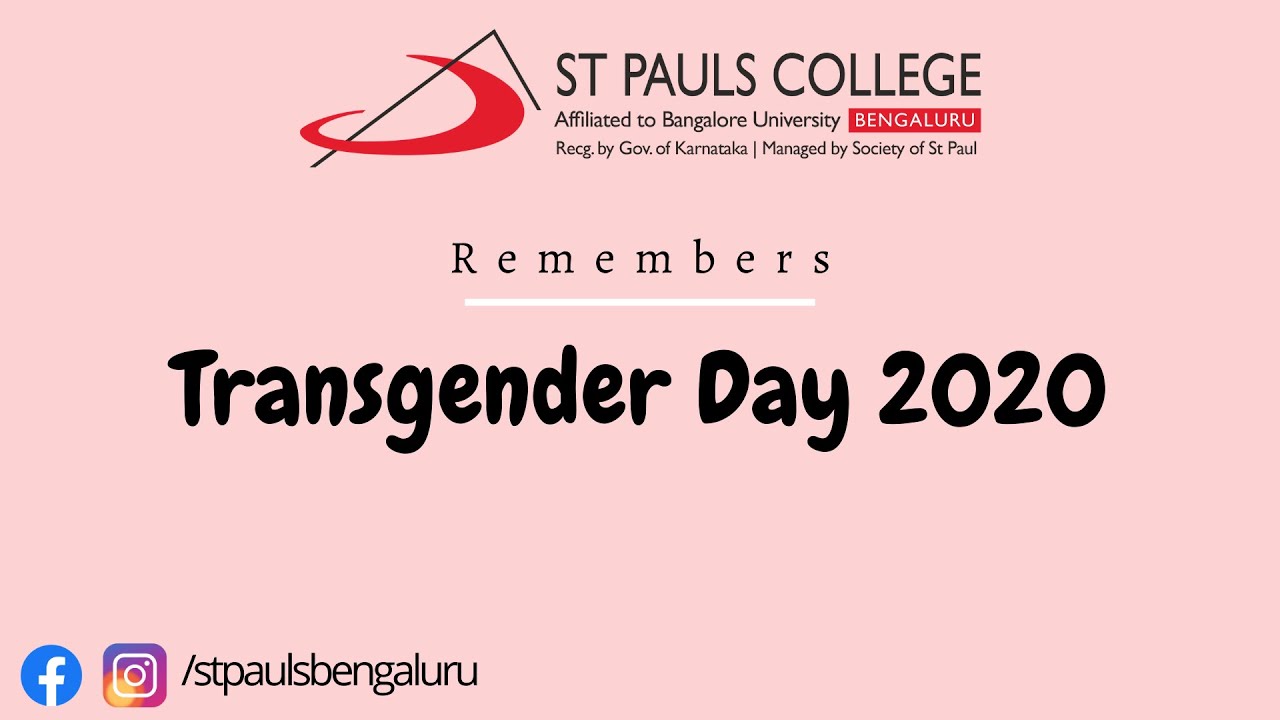 Transgender day of Remembrance 2020