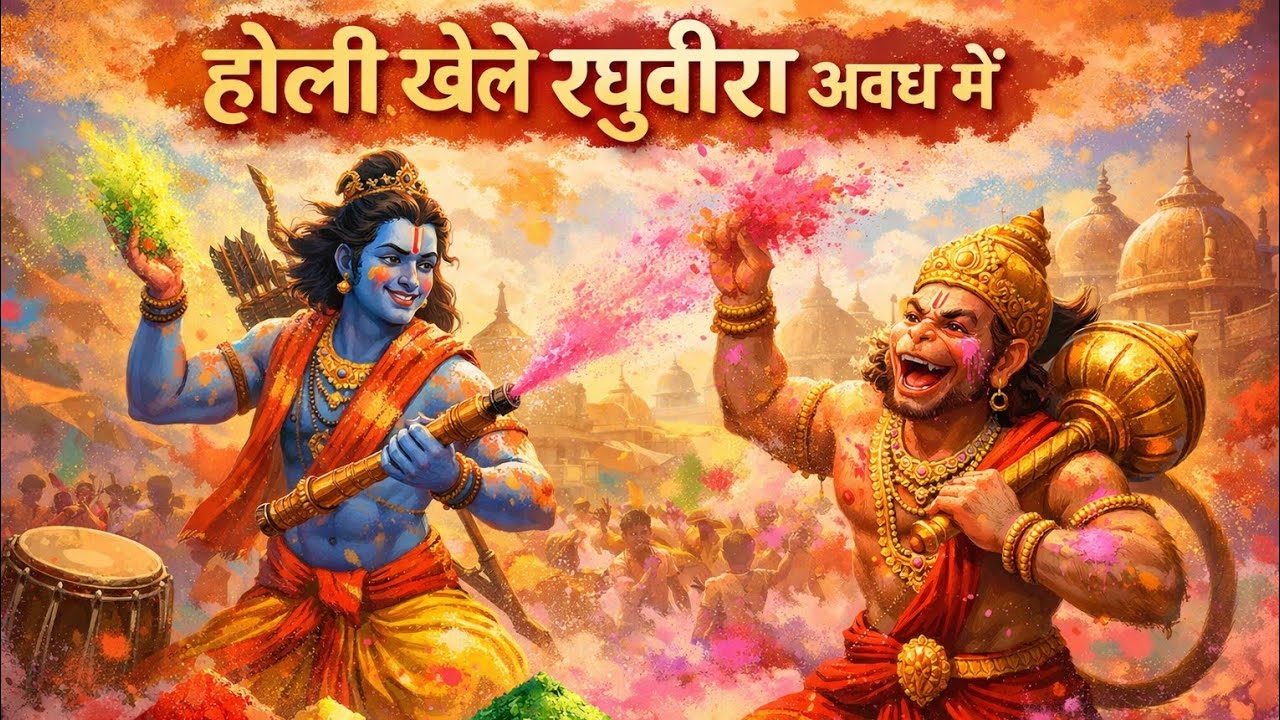 होली खेले रघुवीरा अवध में 🌼|| होली स्पेशल || #hindibhajan #song #music #devotionalbhajan #hindisong 