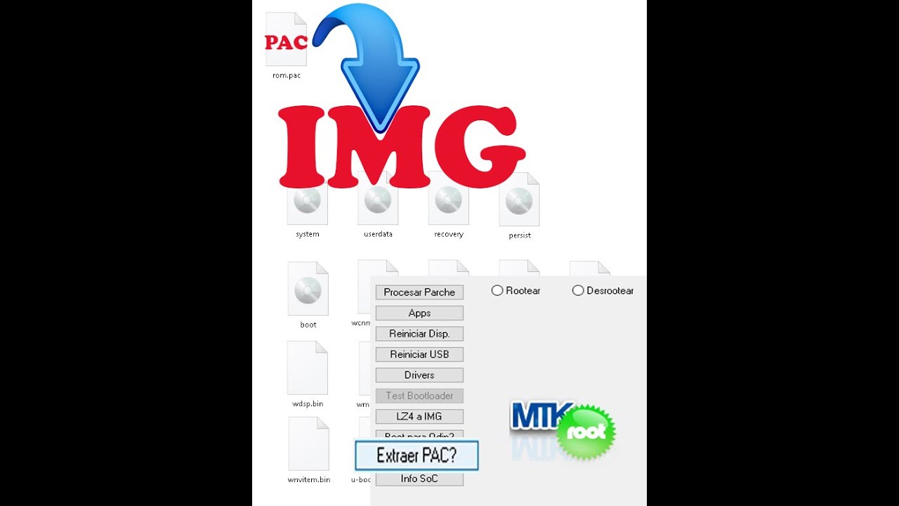 Convertir rom PAC en IMG para extraer archivos del Firmware Spreadtum