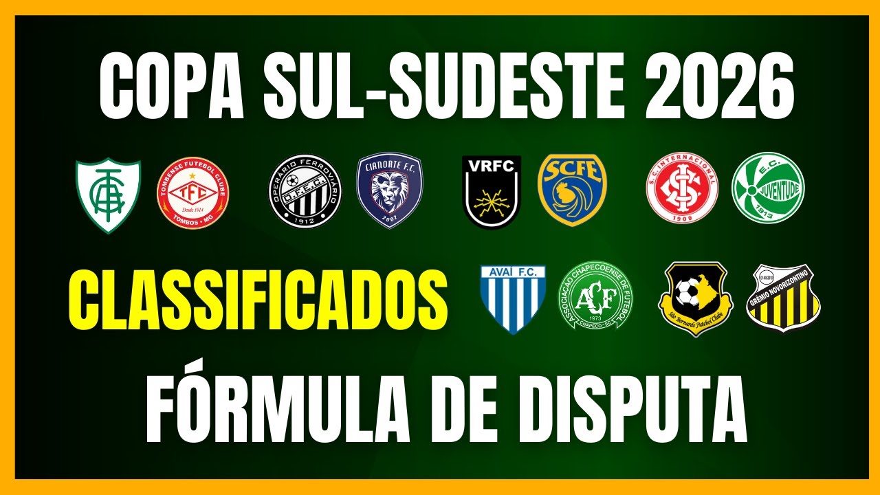 COPA SUL-SUDESTE 2026 | CLASSIFICADOS | QUANDO COMEÇA? | FÓRMULA DE DISPUTA