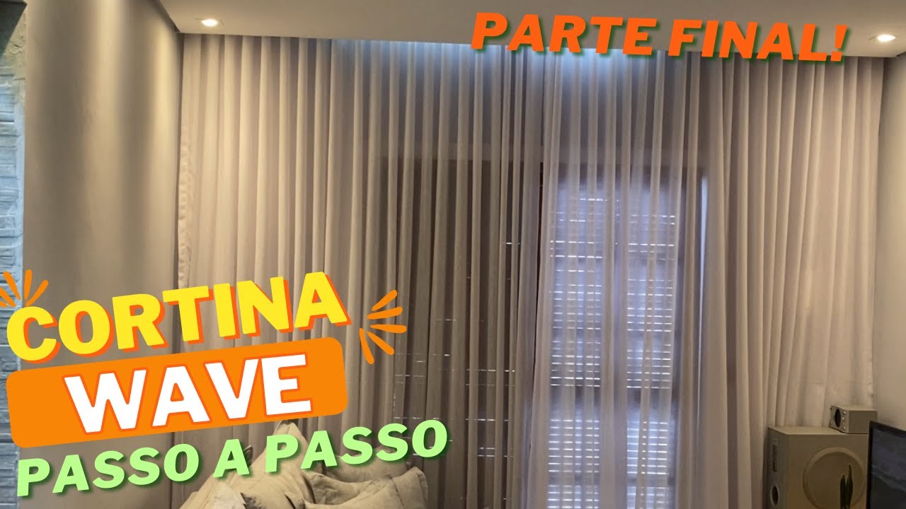 CORTINA Suíça/wave!! Passo a passo. Como fazer///PARTE FINAL