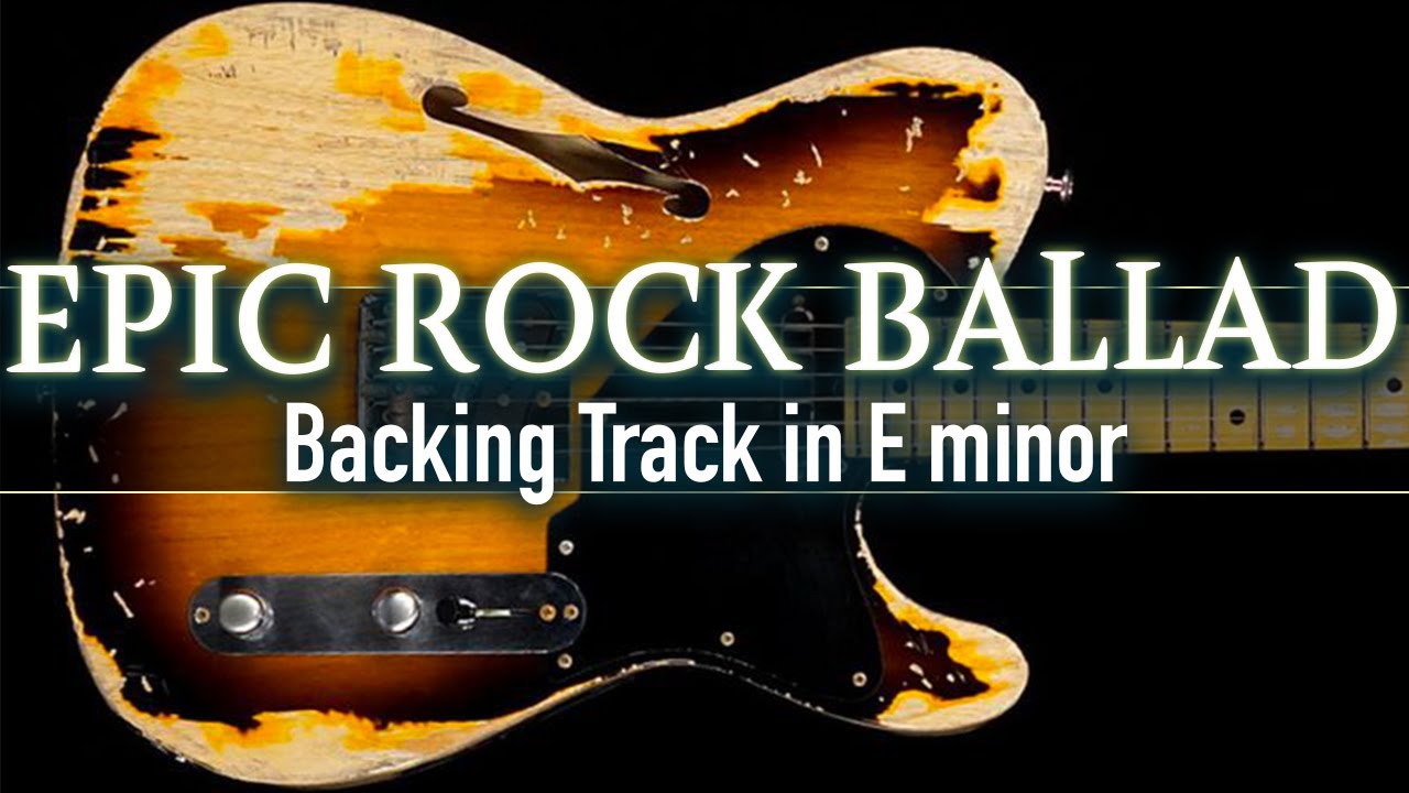 Heartbroken Epic Rock Ballad Backing Track in E minor SZBT 1079