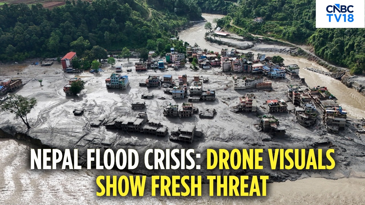 Nepal Flood Alert: Fresh Flood Threat Triggers Evacuation In Trishuli | Updated Drone Visuals | N18G