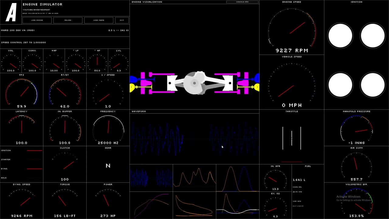 Odd Firing V4 (180 Deg) and V6 (90 Deg) in Engine Simulator