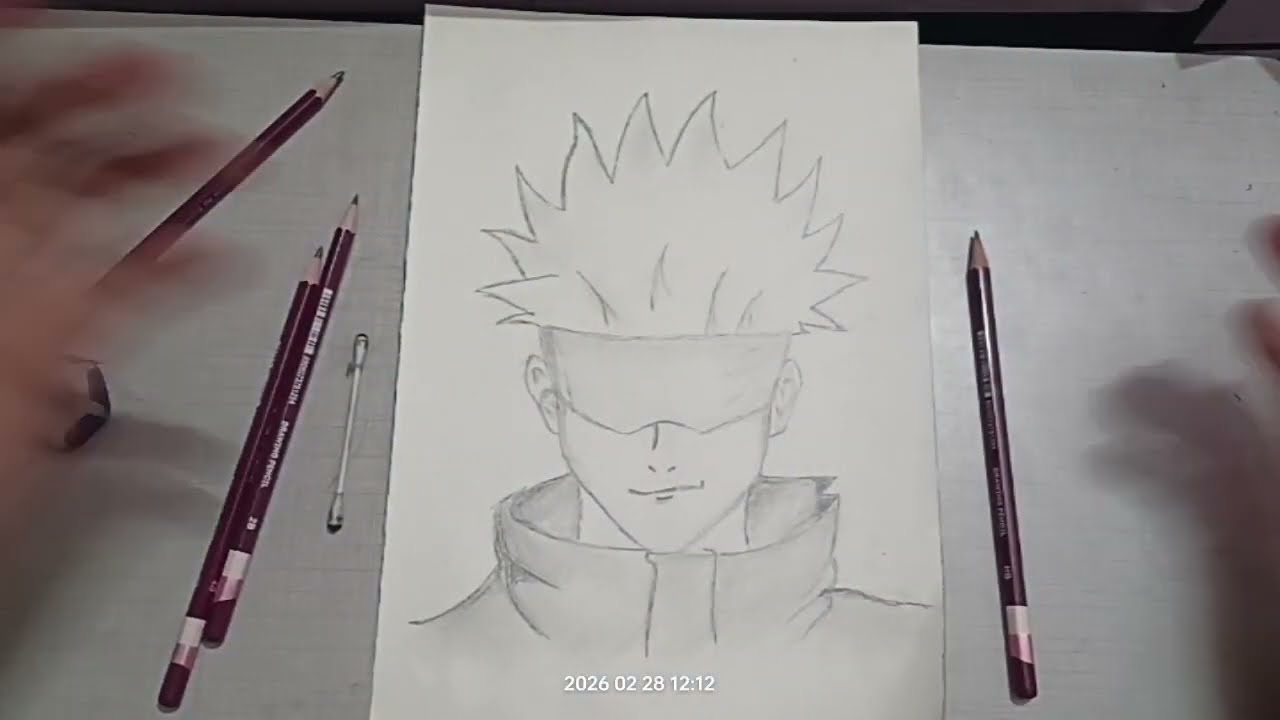 Gojo drawing easy step by step 