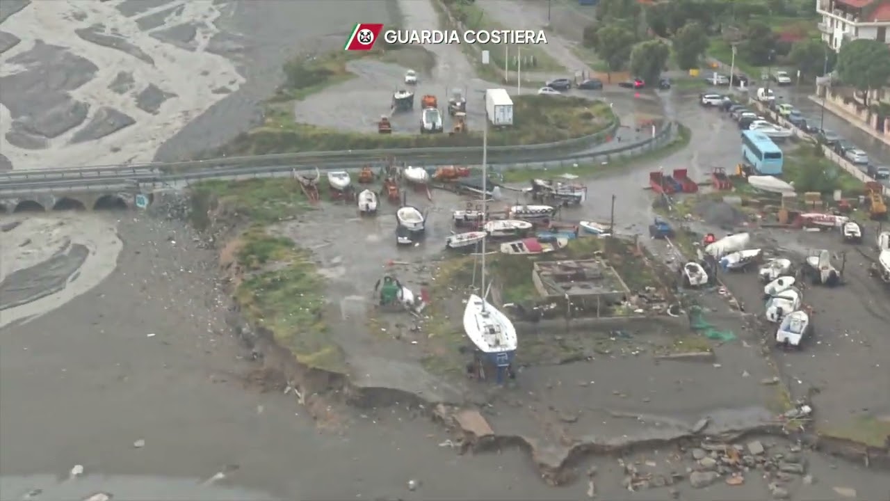Ciclone Harry, le immagini della costa jonica devastata vista dall'alto. E' arrivato l'esercito