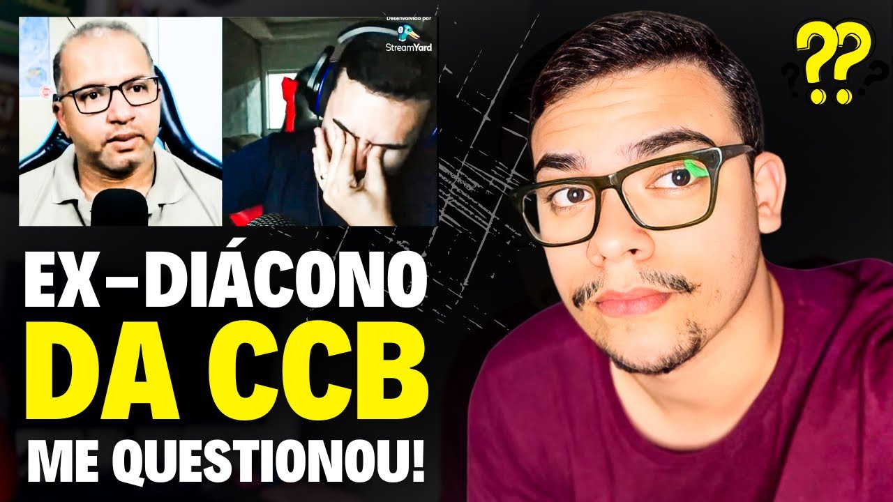 EX-DIÁCONO “TRAVADO” DA CCB ME INTERROGOU AO VIVO! 😳 | FIQUEI IMPACTADO! 😭