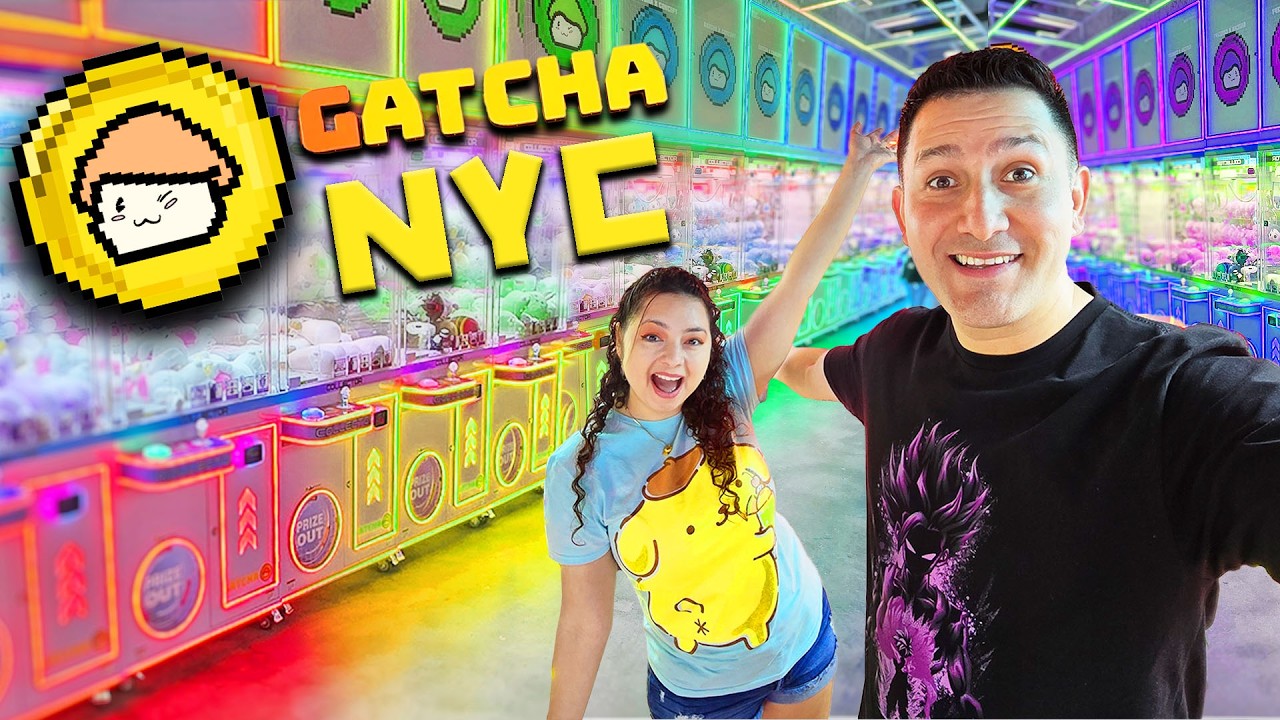 The BEST Arcade in New York City! - Gatcha Clawcade New York