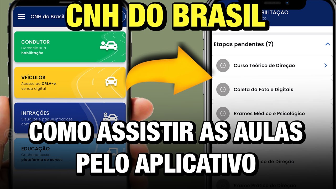 CNH DO BRASIL: COMO SE CADASTRAR PARA ASSISTIR AS AULAS DA AUTOESCOLA PELO APLICATIVO(PASSO A PASSO)