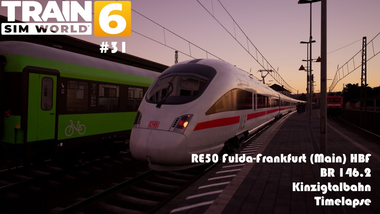RE50 Fulda-Frankfurt (Main) HBF|Train Sim World 6 #31|BR 146|TSW 6|Kinzigtalbahn|Timelapse