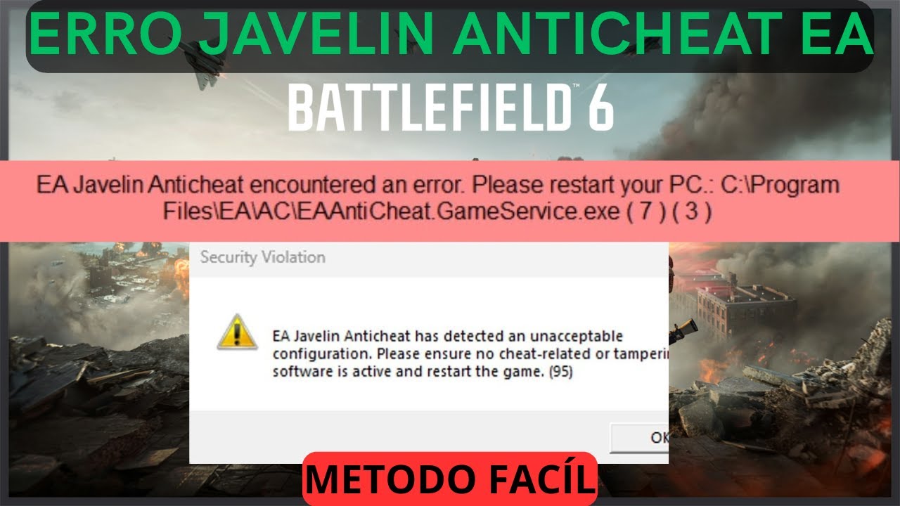 Erro Javelin Anticheat Battlefield 6 - Resolvido