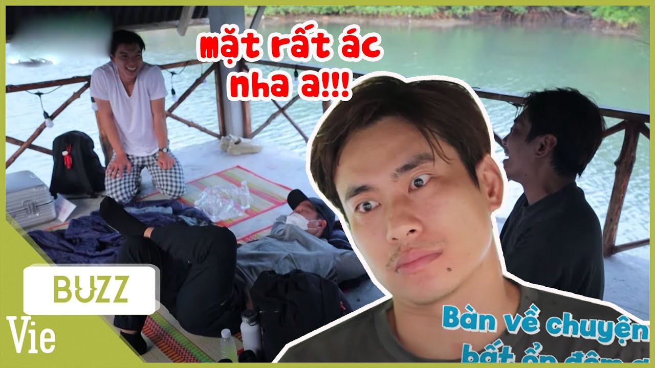Kiều Minh Tuấn hết hồn đang ngủ quay qua thấy mặt Trường Giang 