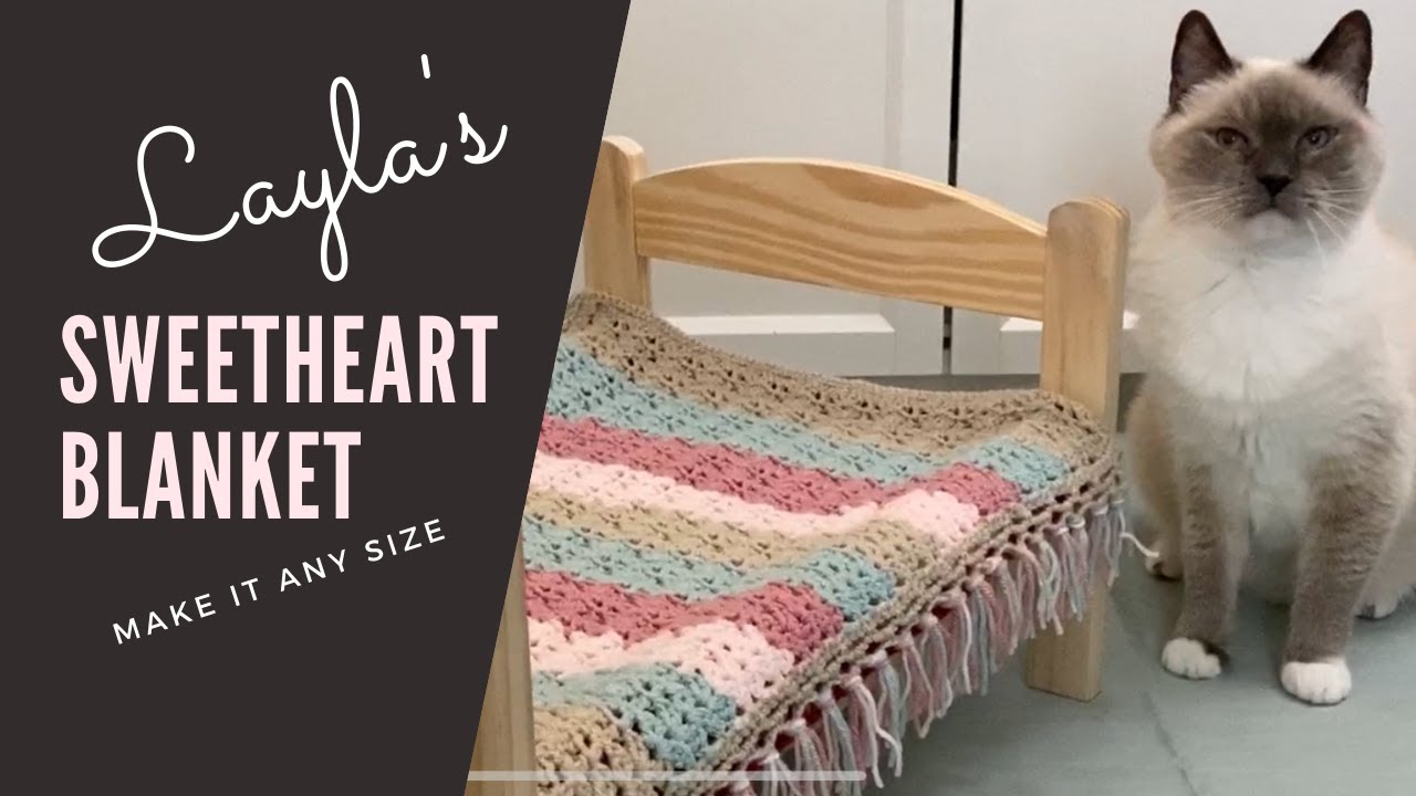 CROCHET BABY DOLL BLANKET // Sweetheart Blanket // Ophelia Talks Crochet