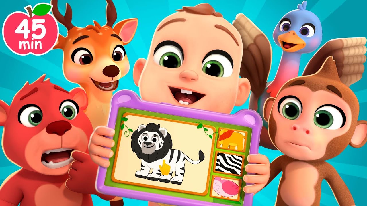 Animal Puzzle (Match and Learn) + MORE Lalafun Nursery Rhymes & Original Kids Songs