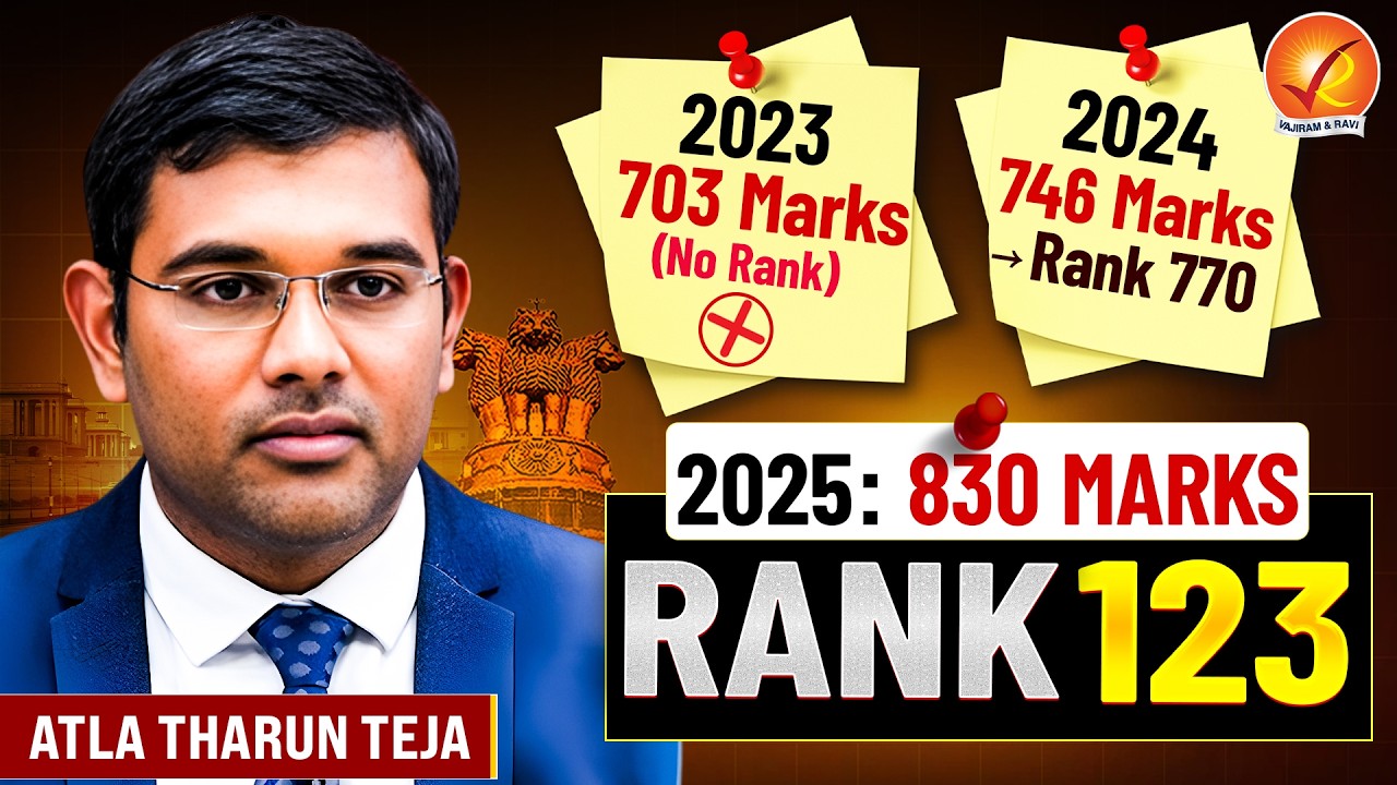 UPSC CSE 2025 AIR 123 ATLA THARUN TEJA | Podcast | UPSC Journey, Struggles, Ethics Strategy