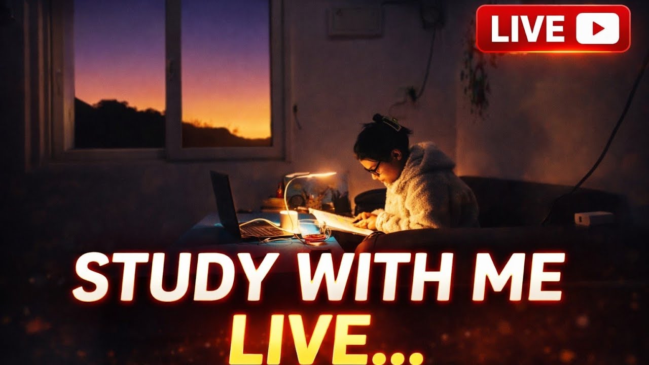 study with me Live 🔴