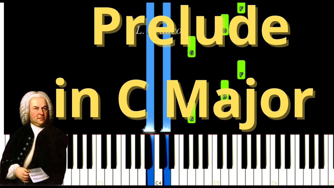 Prelude in C Major J.S. Bach Easy Piano