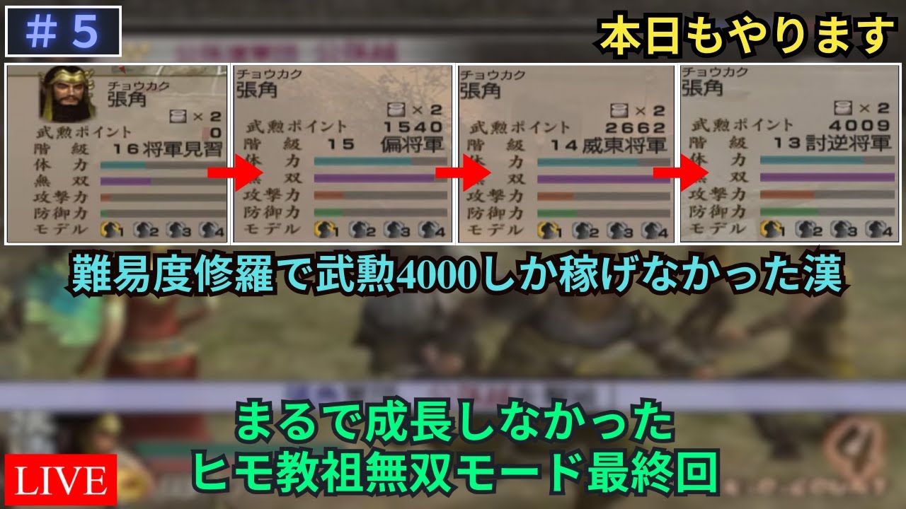 【真・三國無双4 猛将伝】まるで成長していない・・・ Part.5【LIVE】