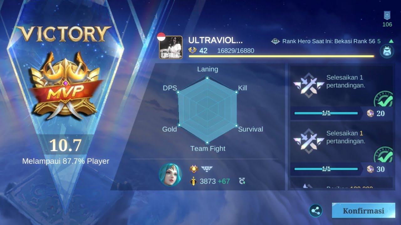 Vexana MVP Skypierce only from epic to immortal 