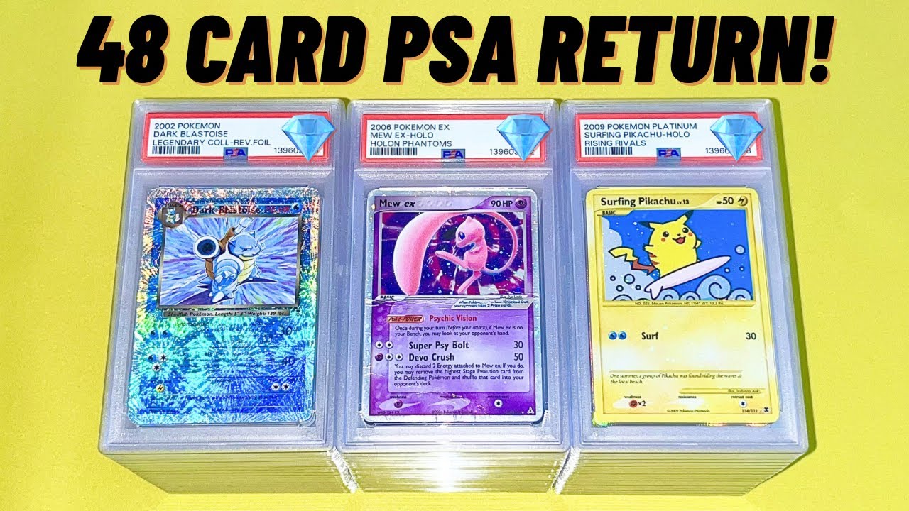I GRADED MY CHILDHOOD POKEMON CARDS! PSA Card Submission Return! Grade Reveal! CRAZY RESULTS TCG NEW
