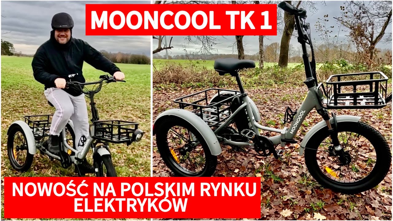 TO BĘDZIE HIT!!! MOONCOOL TK1 FOLDING. ELEKTRYCZNY SKŁADANY TRÓJKOŁOWIEC!!! 